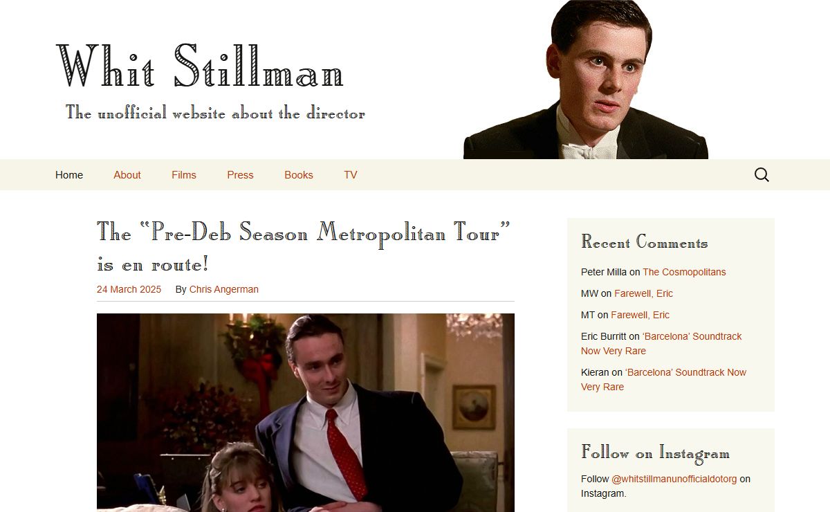 Whit Stillman | The unofficial website about the director