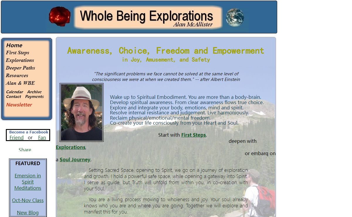 Whole Being Explorations Homepage