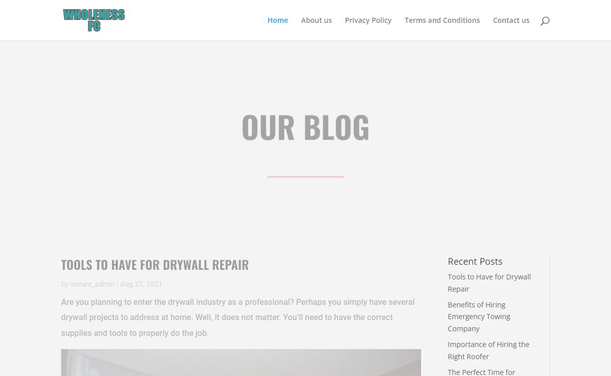 Blog - Wholeness FC | Skyline Drywall repair Washington DC, Window Installers , House Rentals - Roof Repair , Concrete Contractor - Car Detailing