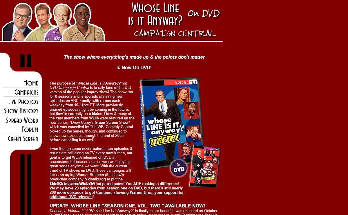 "Whose Line is it Anyway?" on DVD Campaign Central