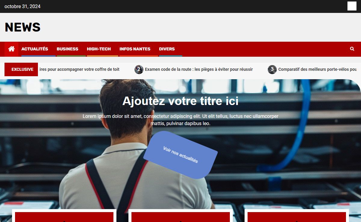 Accueil - News
