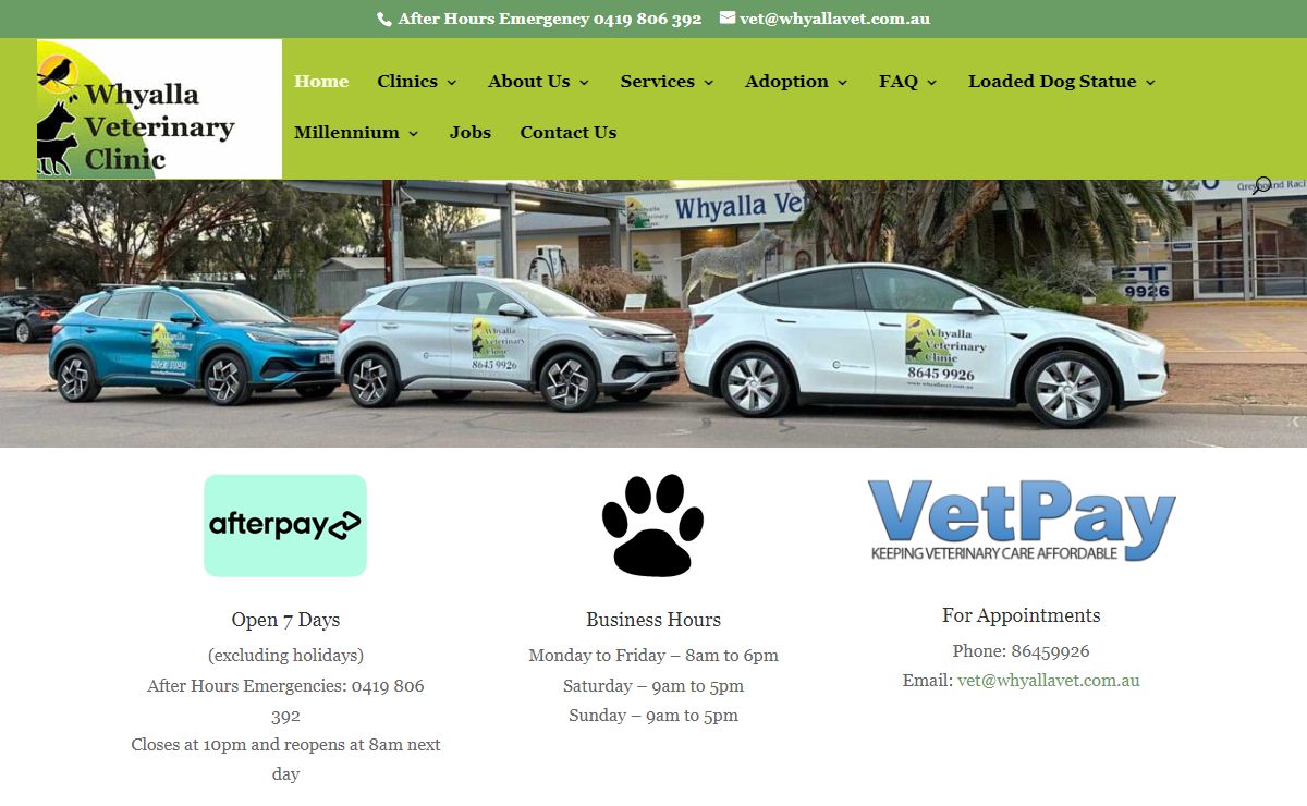 Whyalla Veterinary Clinic | Castleford Veterinary Group