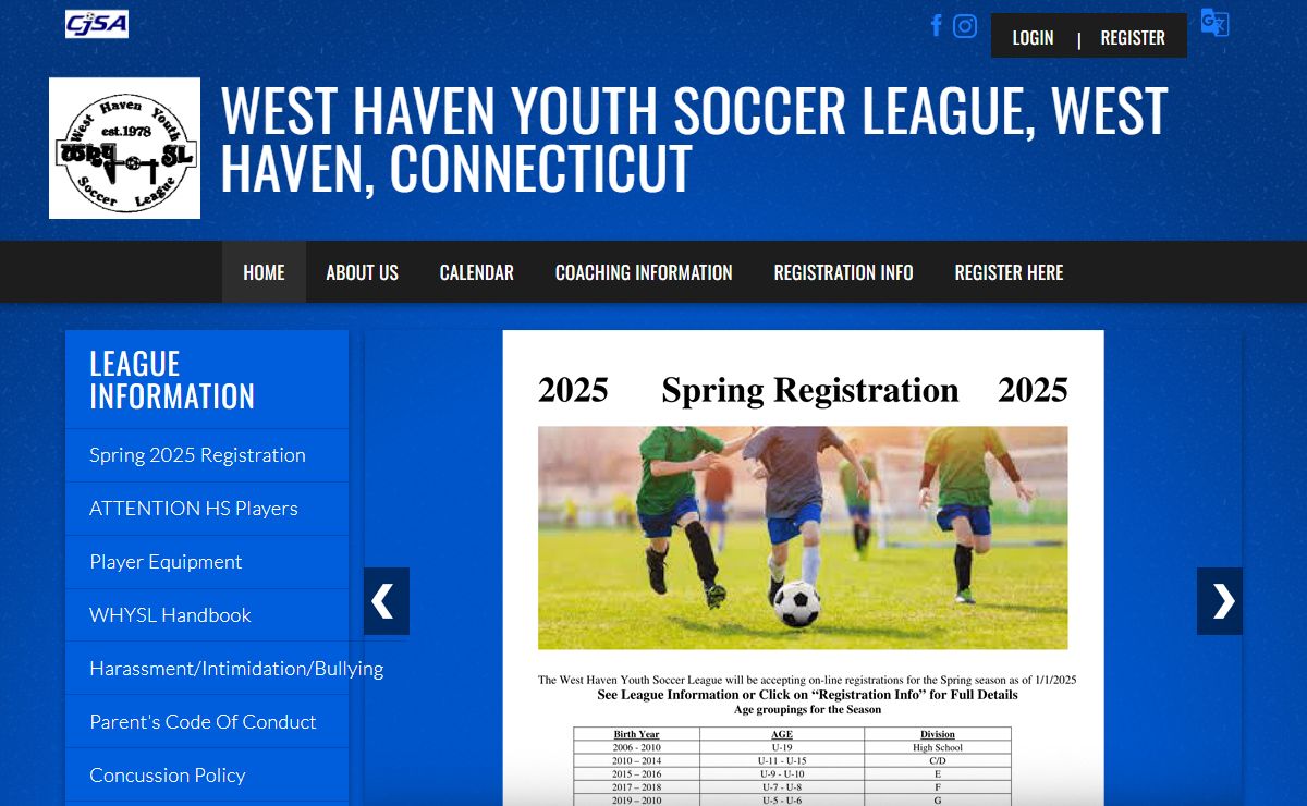 West Haven Youth Soccer League > Home
