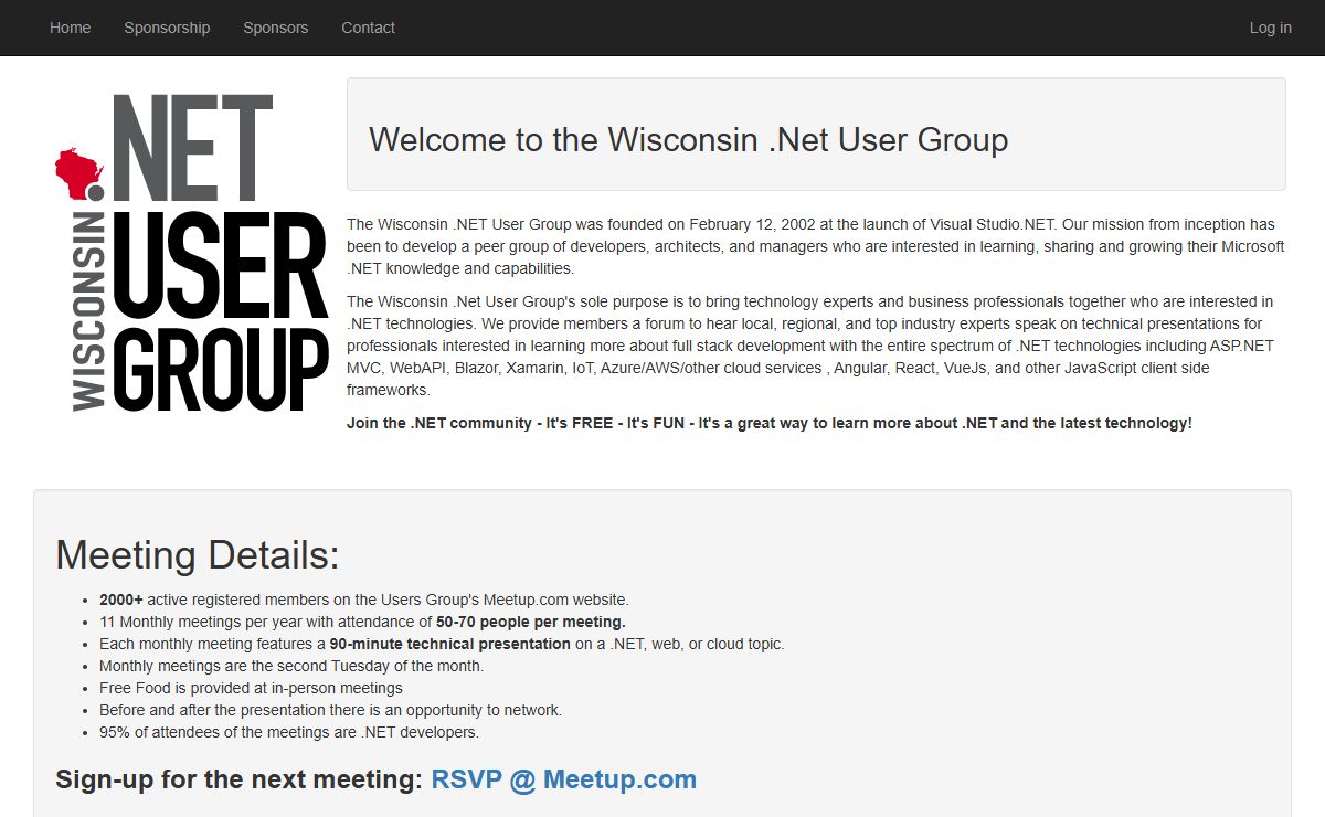 Home - Wisconsin .NET Users Group