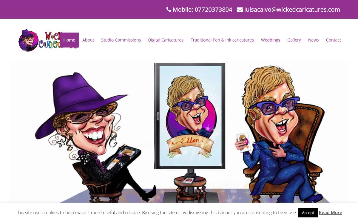 Wicked Caricatures - Superb live event caricatures!