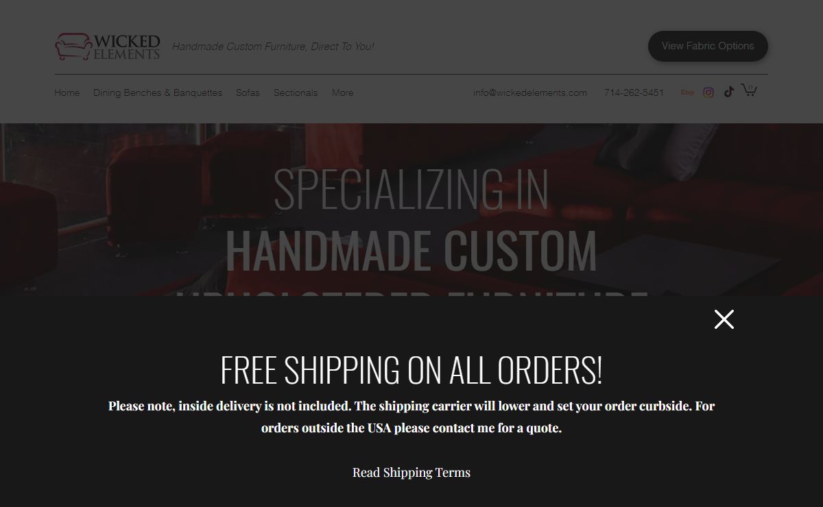 Wicked Elements | Custom Upholstered Furniture | Brea, CA, USA
