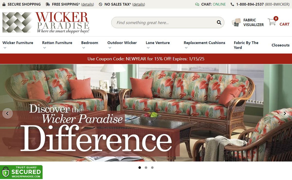 Wicker Furniture: Seagrass, Rattan Furniture and Cushions!