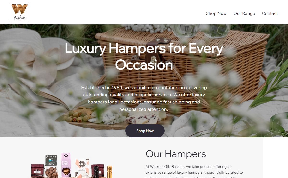 Wickers Gift Baskets | Luxury gift baskets | Fordingbridge, UK