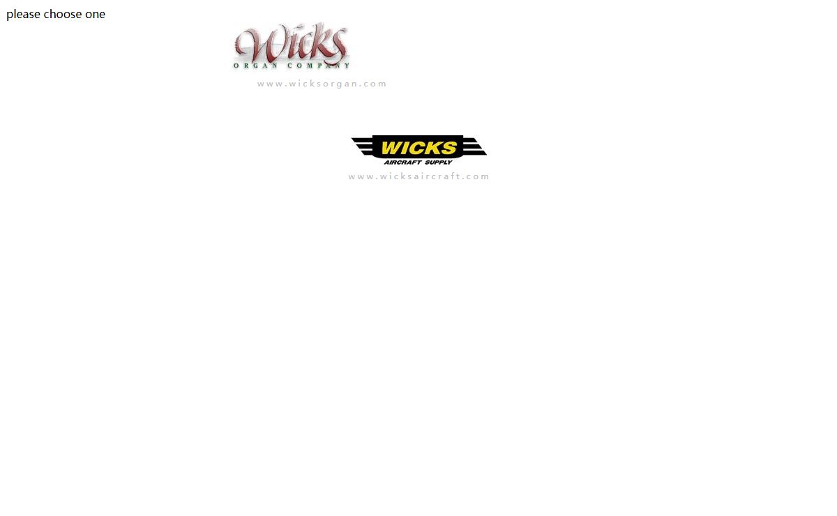 Welcome to Wicks Organ Company and Wicks Aircraft Supply