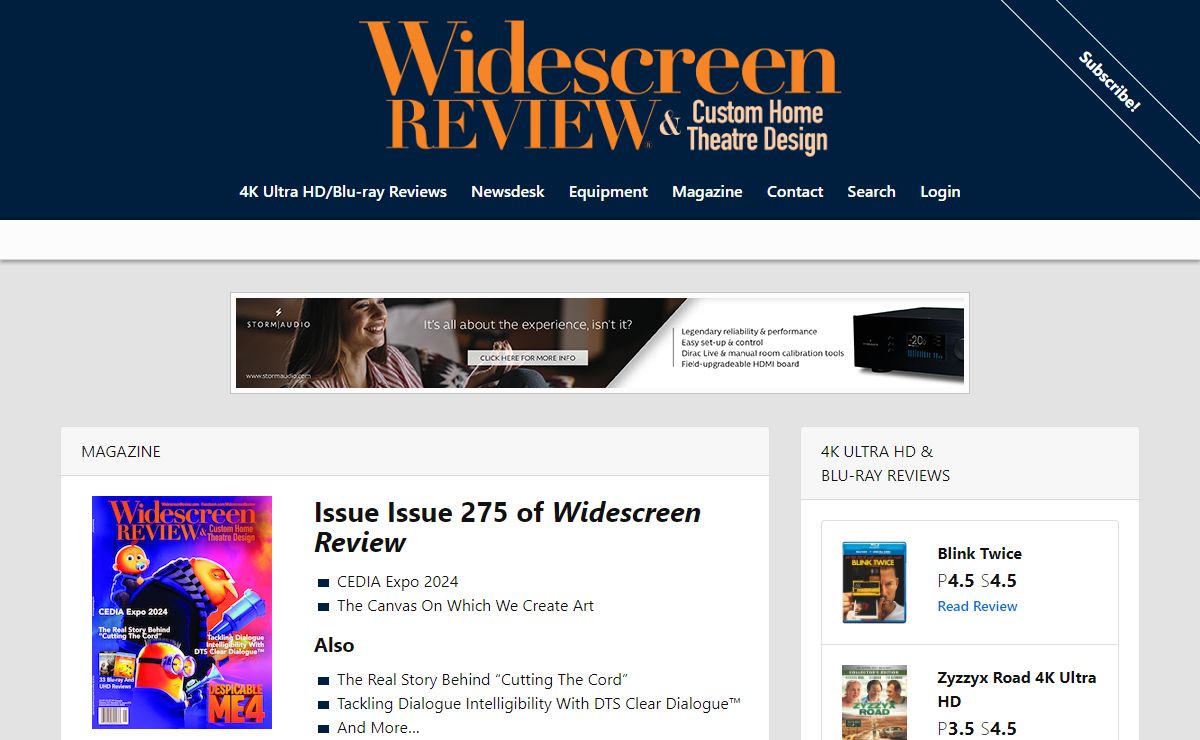 Widescreen Review Webzine | Home