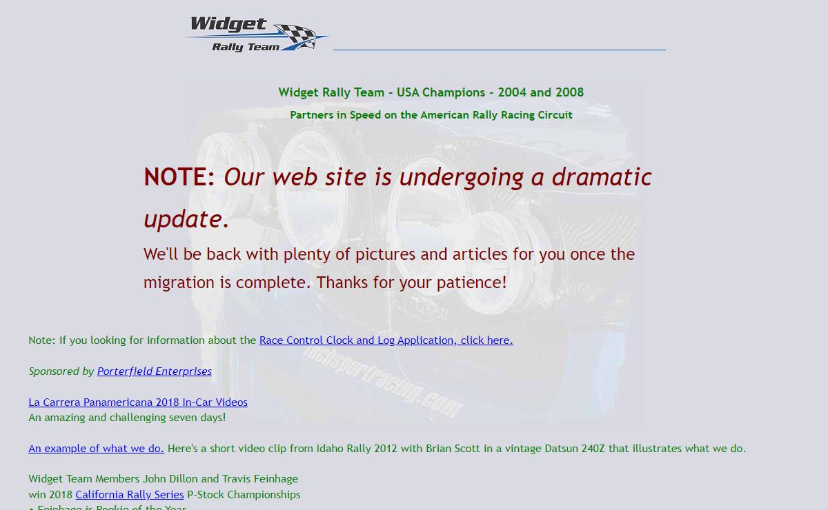 Widget Rally Team - 2004 & 2008 USA Champions
