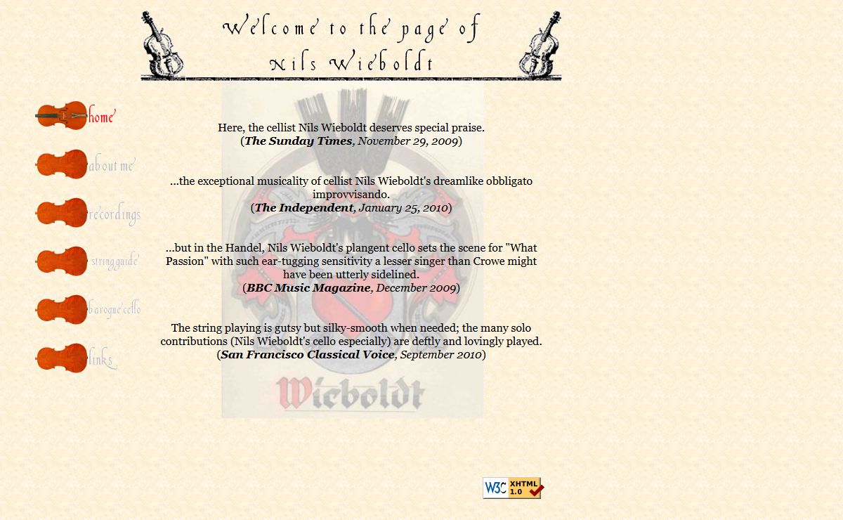 Welcome on the baroque cello page of Nils Wieboldt !