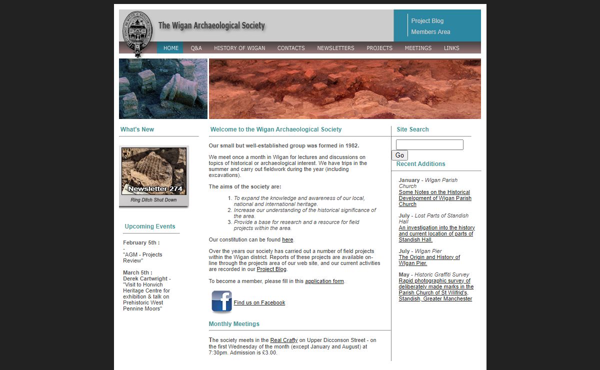 Wigan Archaeological Society - Home