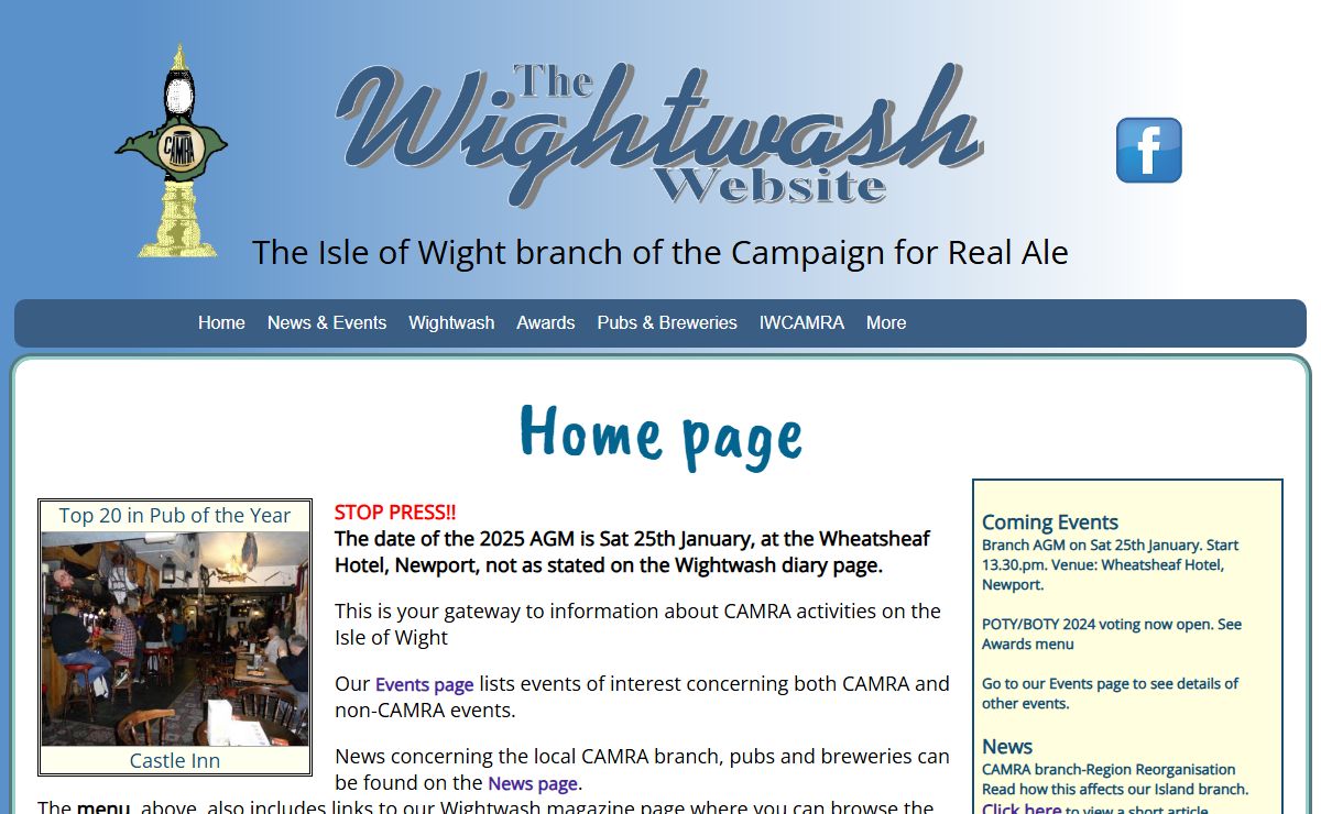 Wightwash Home page