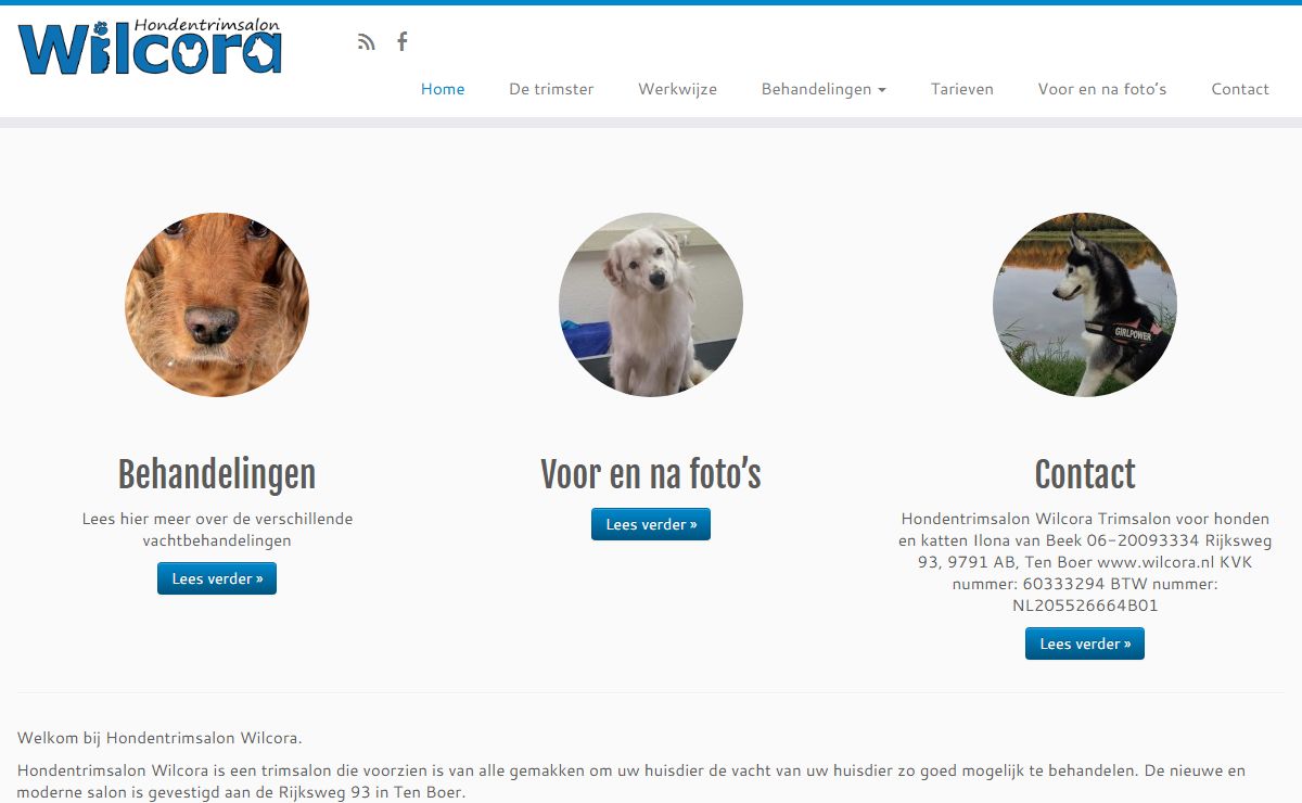 Hondentrimsalon Wilcora, voor honden en katten in Groningen
