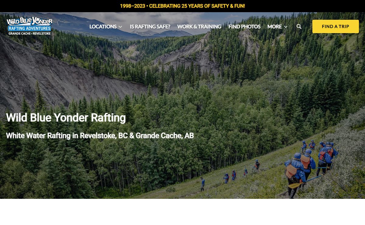 Wild Blue Yonder Rafting | Whitewater Rafting in Revelstoke & Grande Cache - Alberta