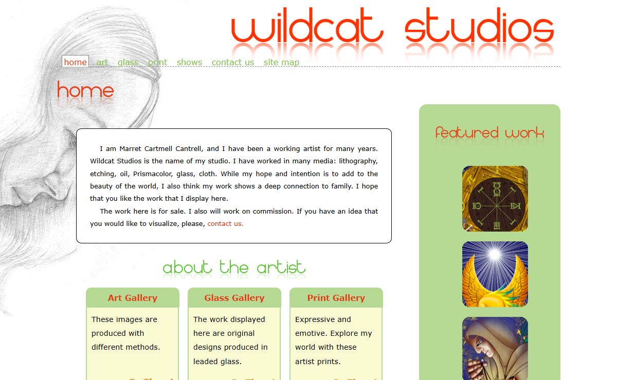 Home - Wildcat Studios - Artwork by Marret Cartmell-Cantrell