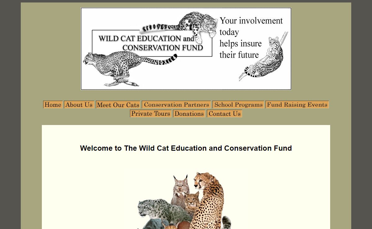 WELCOME to the WILD CAT EDUCATION and CONSERVATION FUND