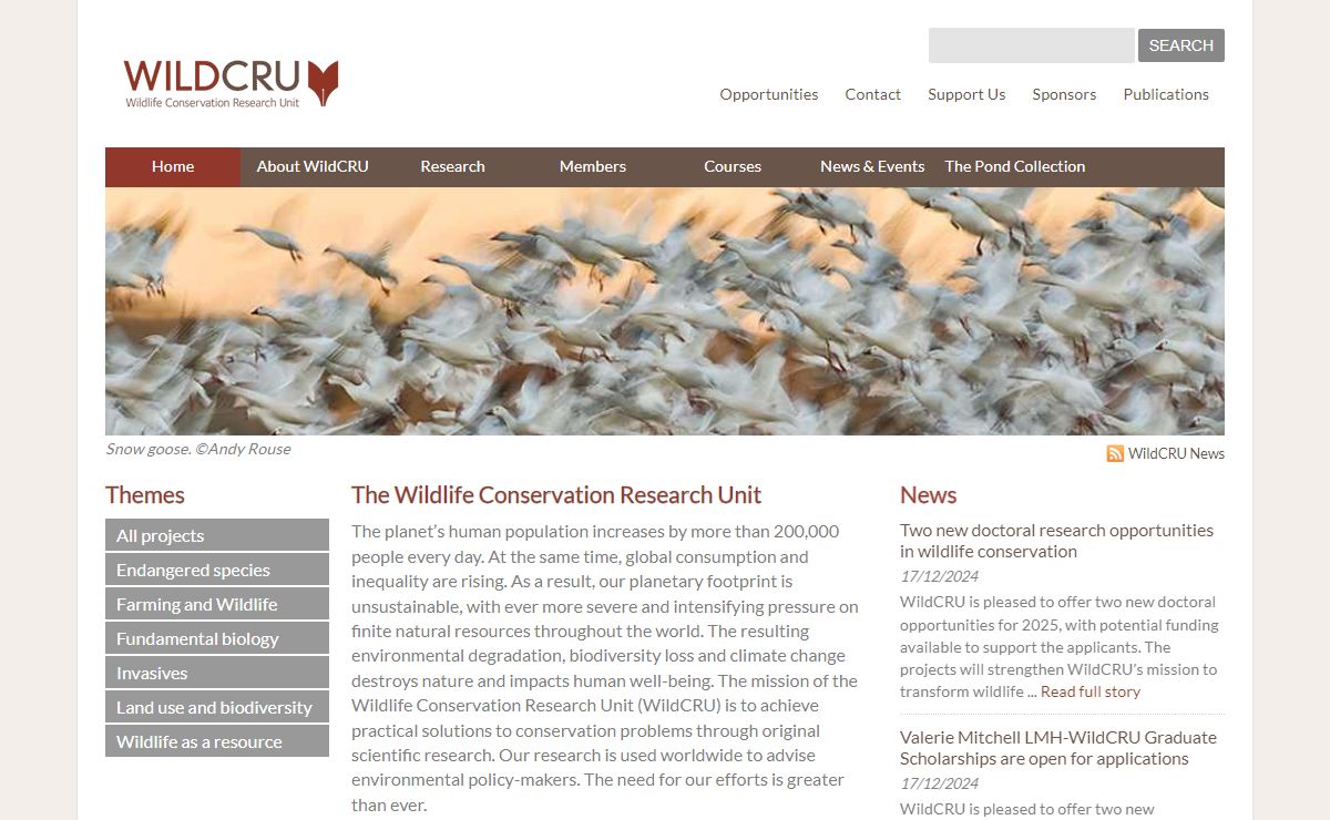 WildCRU | Wildlife Conservation Research Unit