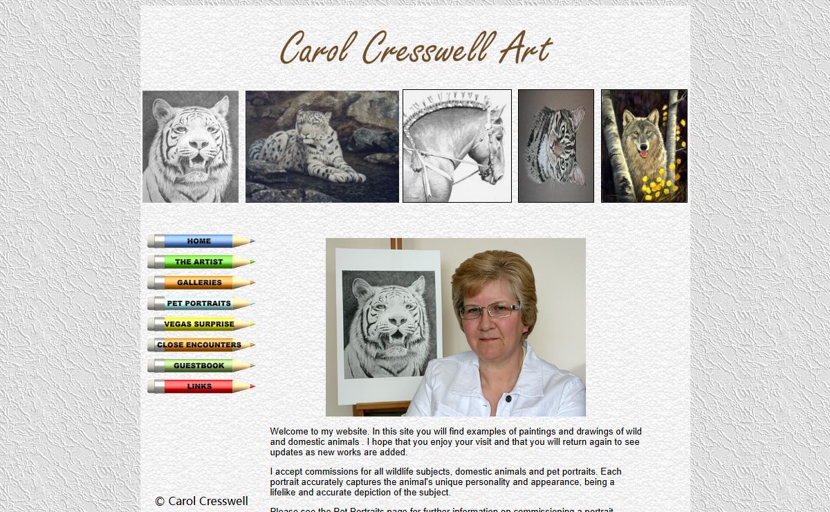 Carol Cresswell - Wildlife Art & Pet Portraits