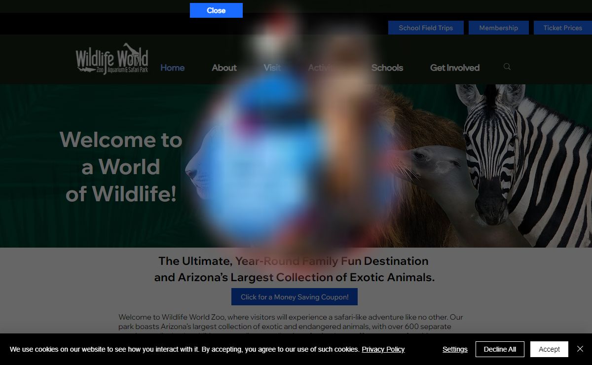 Wildlife World Zoo | zoo and aquarium | 16501 W Northern Ave, Litchfield Park, AZ 85340