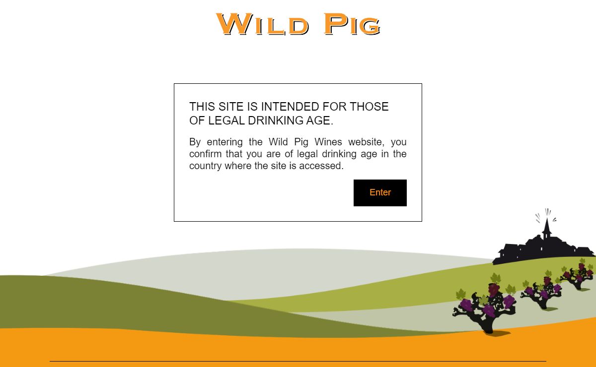 Legal Age | Wild pig wines