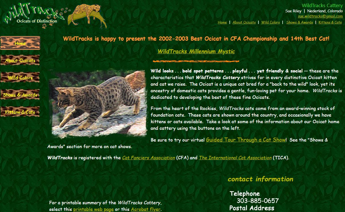 WildTracks Cattery