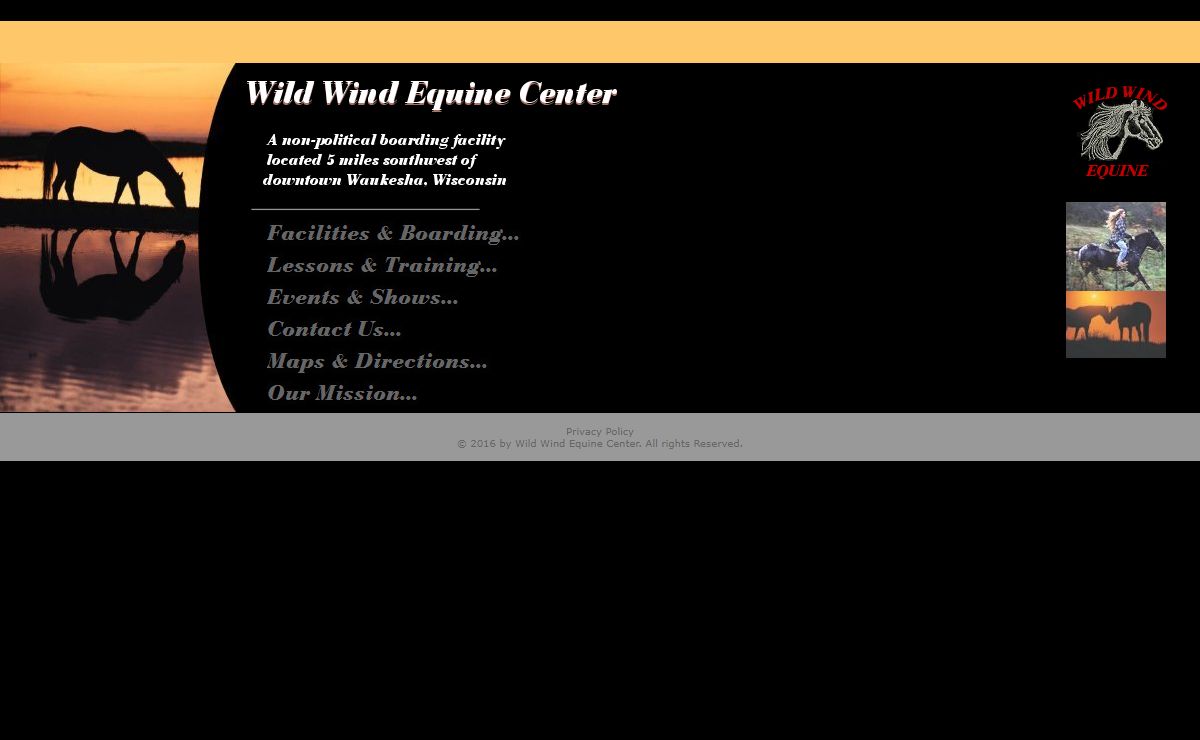 Wild Wind Equine Center, Boarding, Training, Lessons and Shows, Waukesha, Wisconsin
