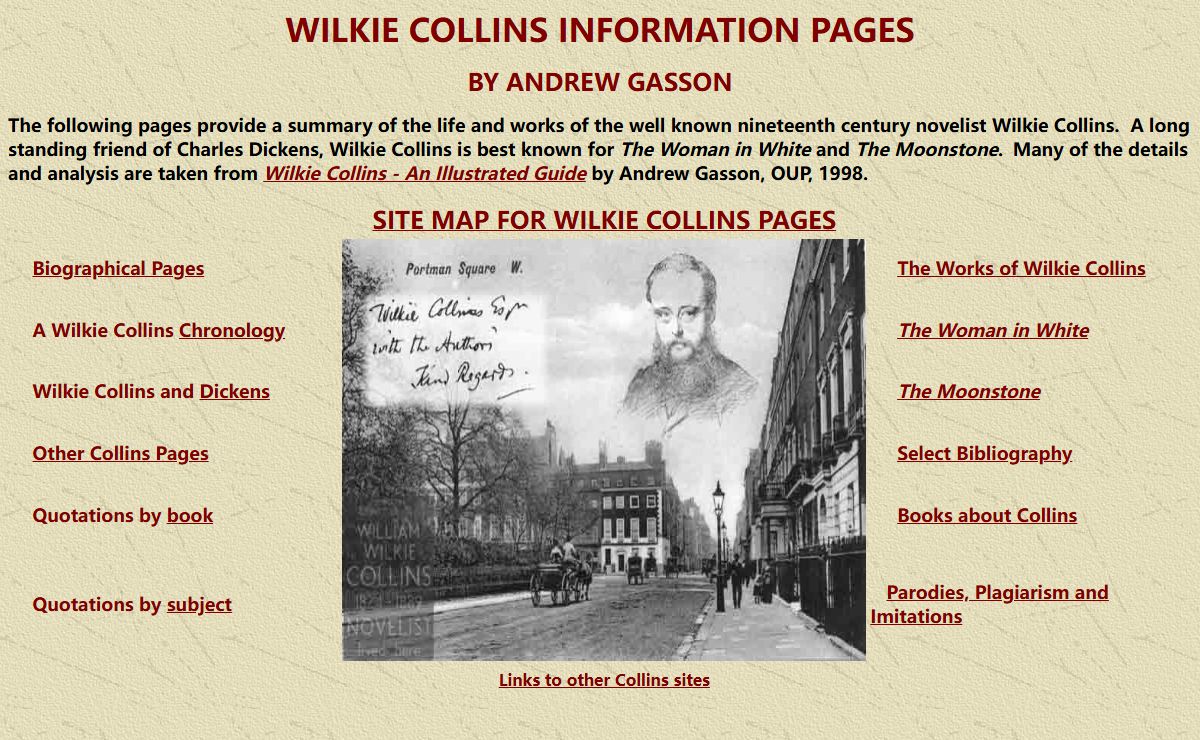 WILKIE COLLINS INFORMATION PAGES