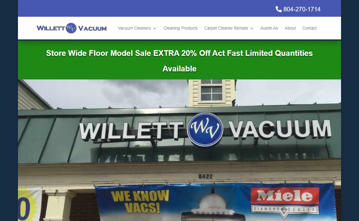 Willett Vacuum: Authorized Miele Sales and Repair