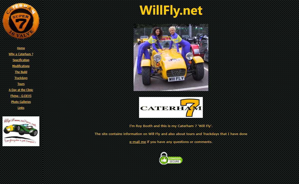 Roy's Caterham Site - willfly.net