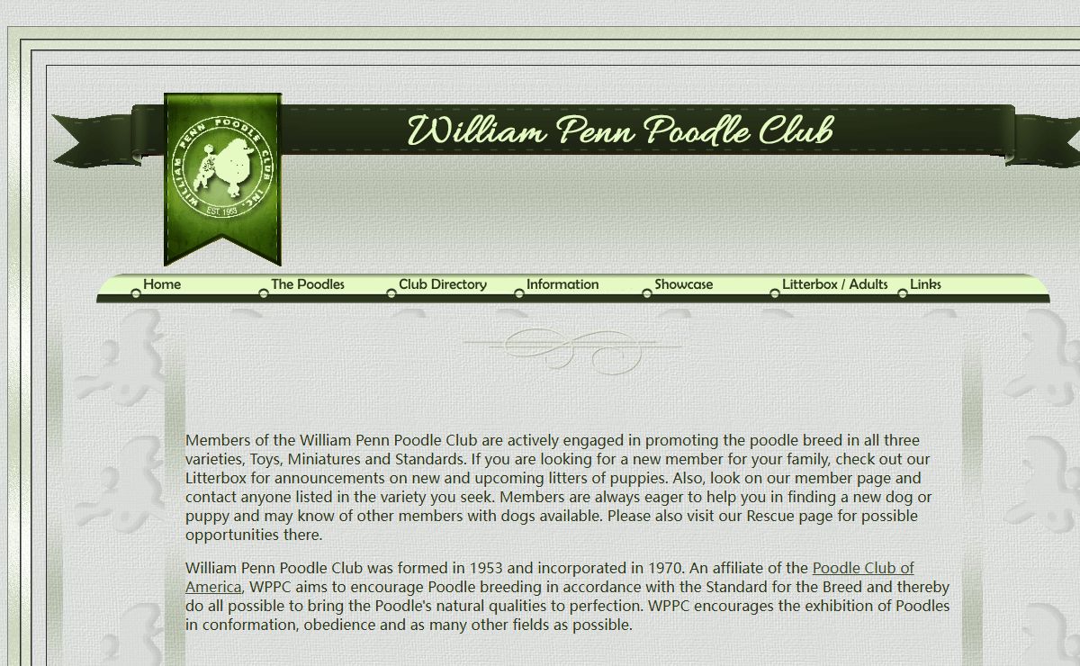 William Penn Poodle Club