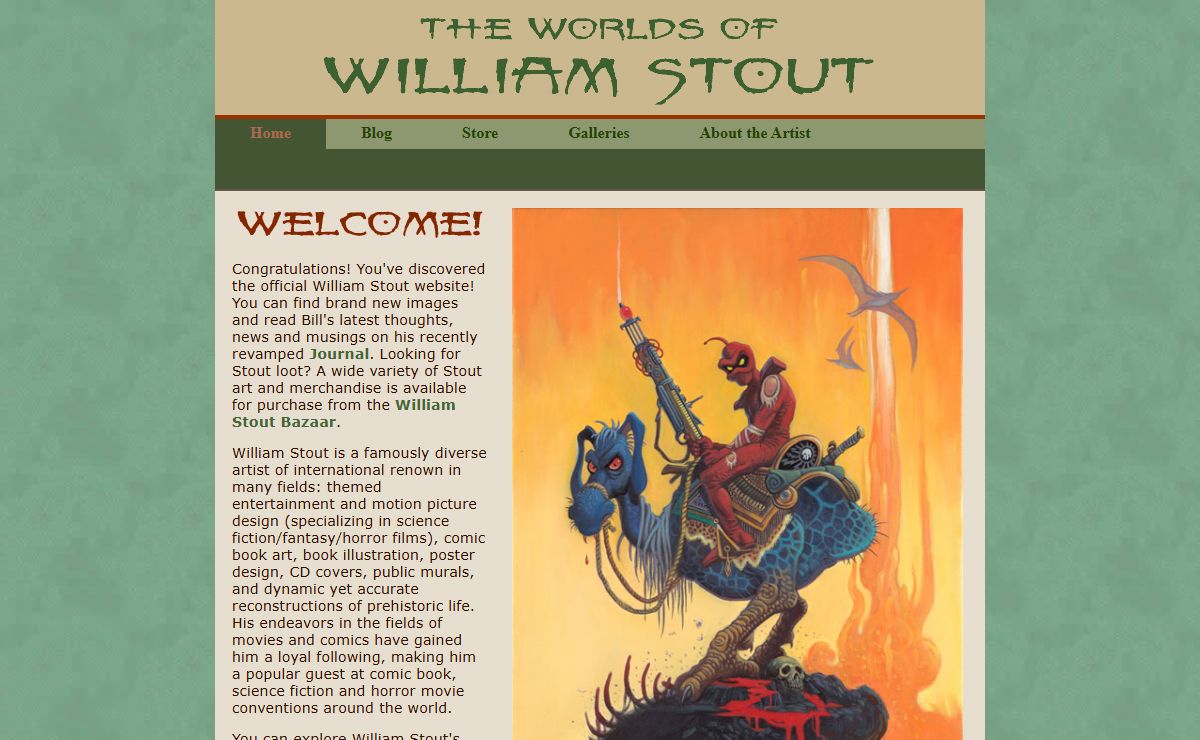 The Worlds of William Stout - Welcome