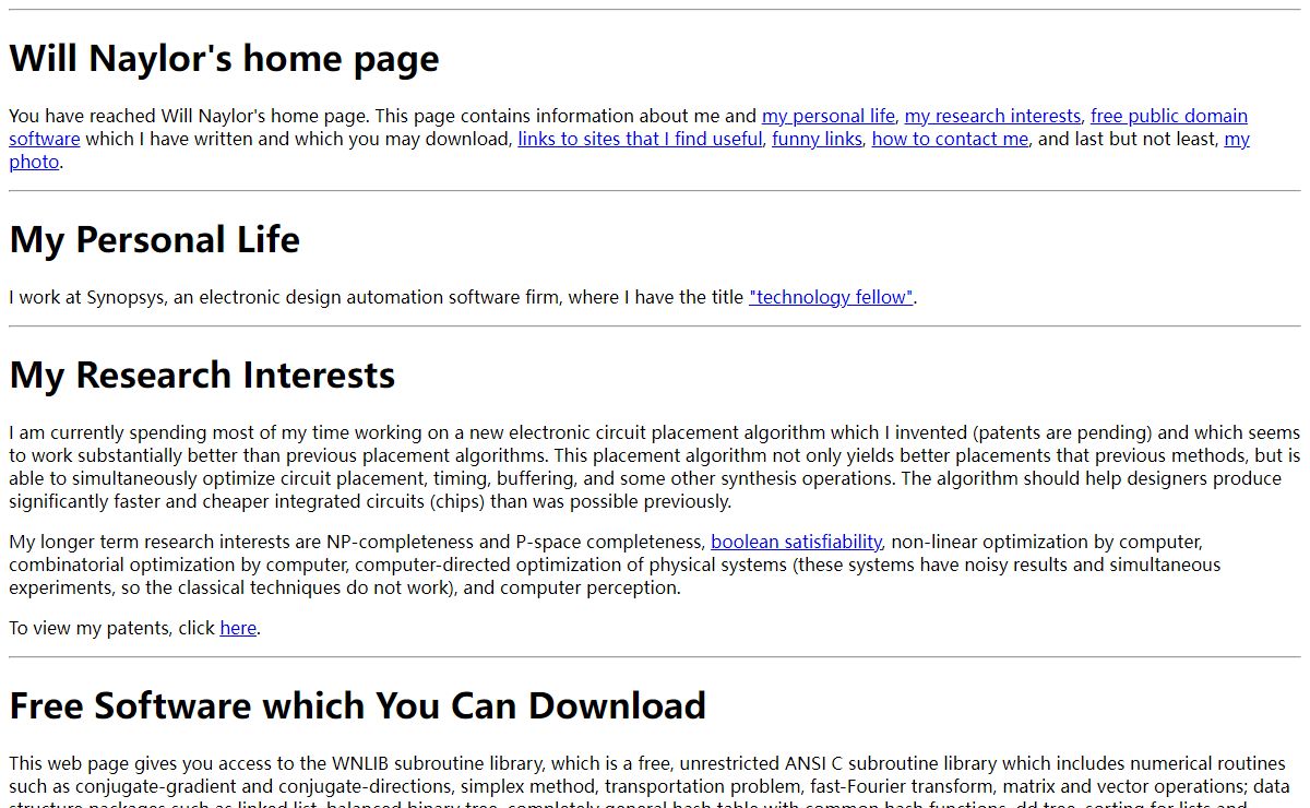 Will Naylor's home page