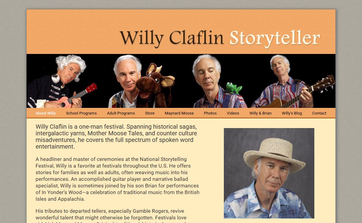 Willy Claflin Storyteller
