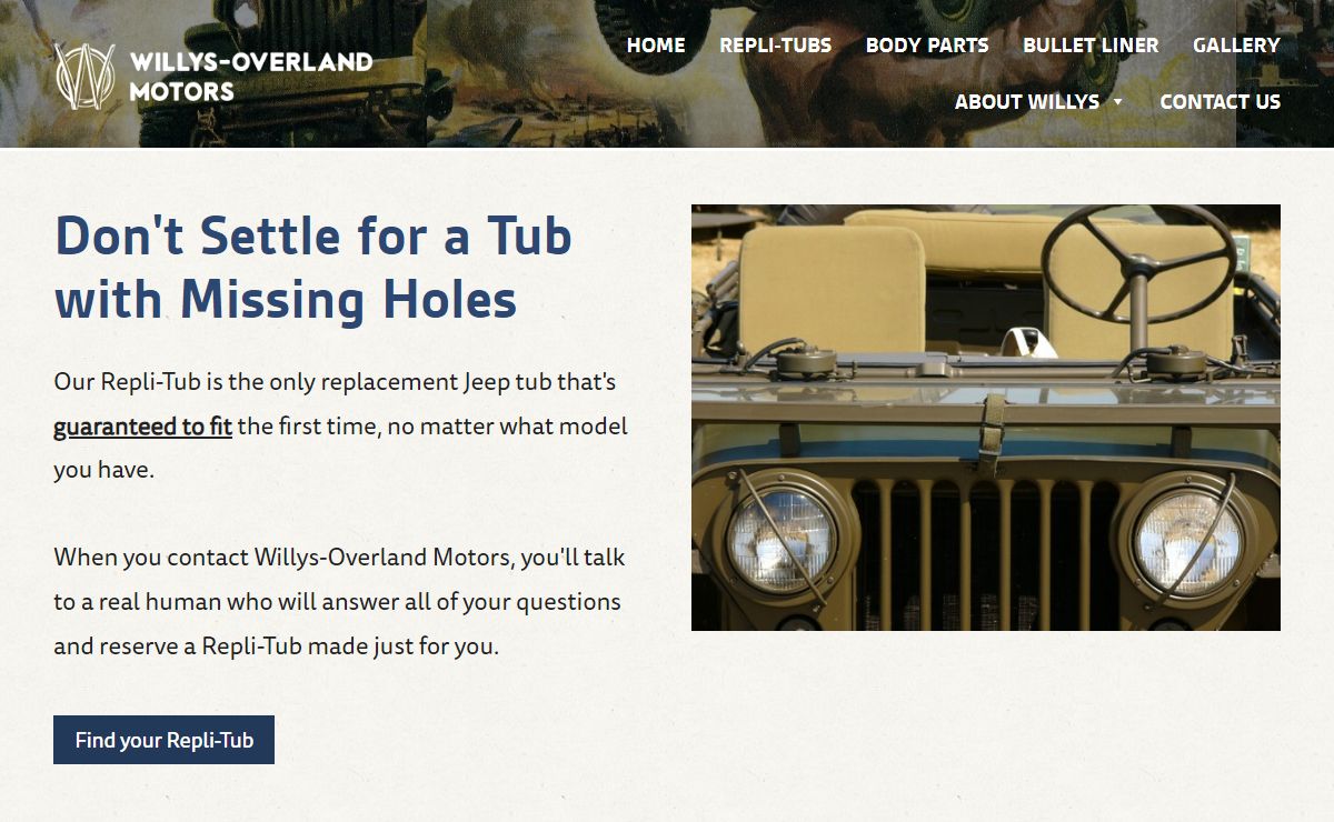 Classic Jeep Restoration Parts - Willys-Overland Motors