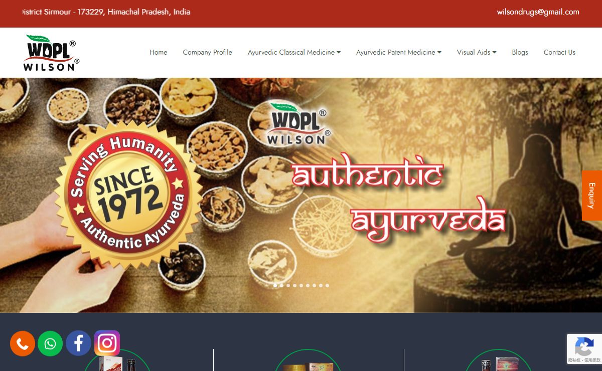 Ayurvedic Medicine Manufacturer In India | Herbal Products Manufacturing Company - Wilson Drugs