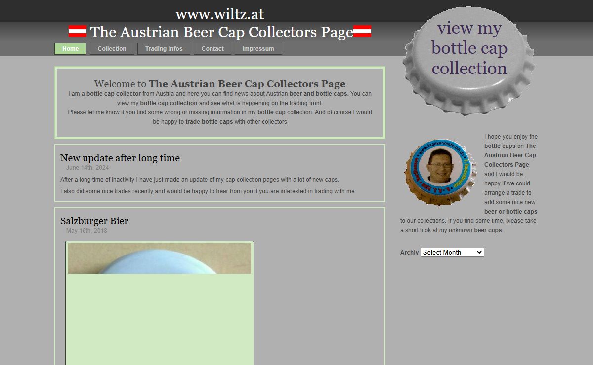 The Austrian Beer Cap Collectors Page