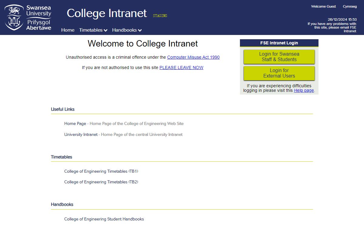 FSE Intranet Login