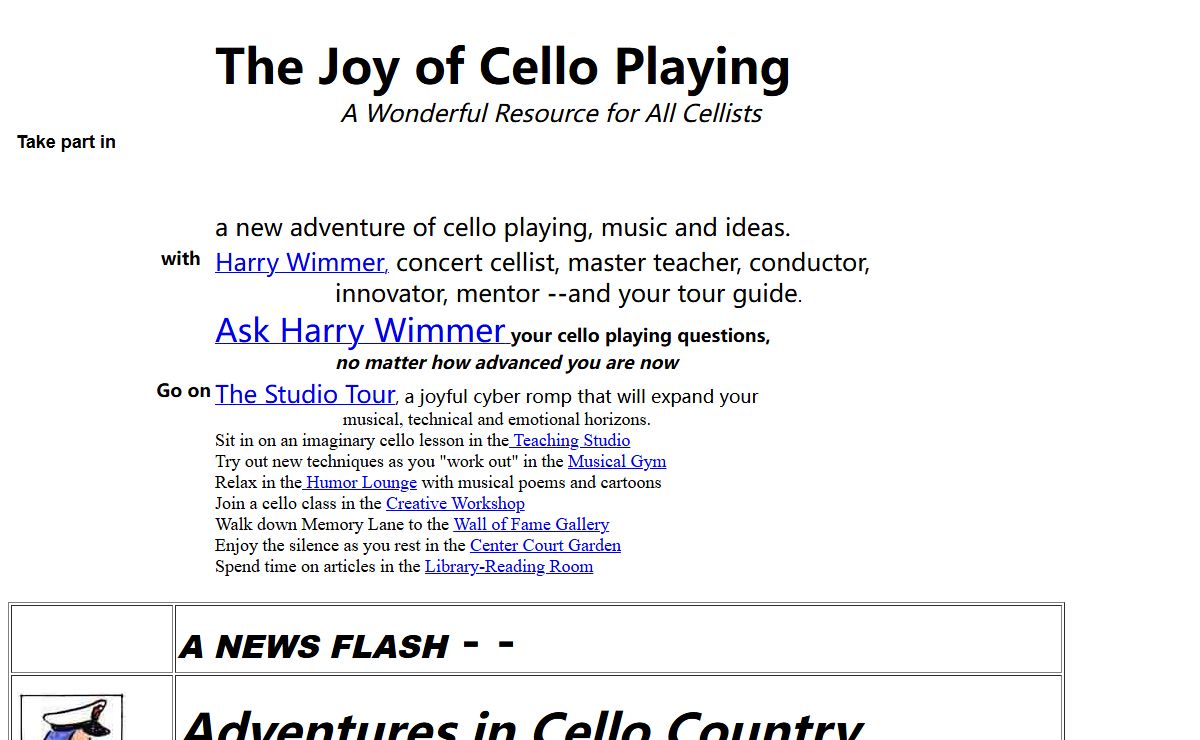 Harry Wimmer - The Joy of Cello Playing