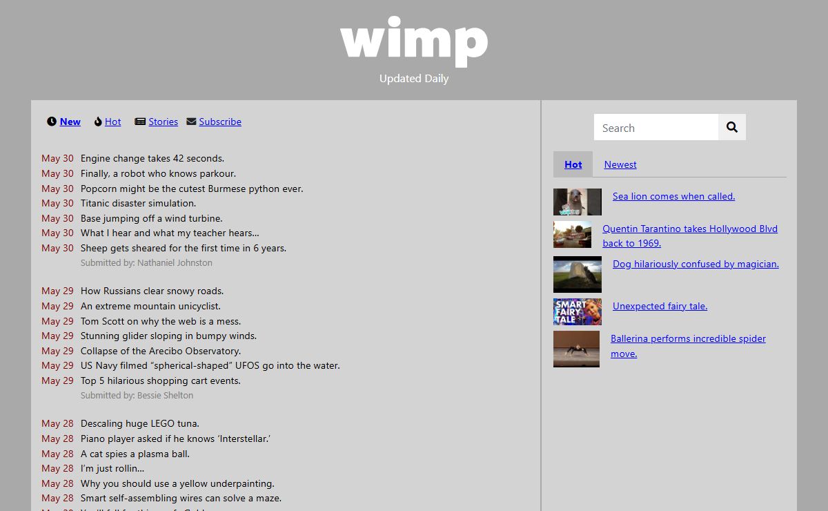 Wimp.com - Amazing Videos, Funny Clips. Watch amazing videos and funny clips. Updated daily.