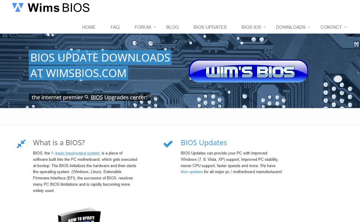 BIOS Updates downloads, BIOS Mods, Computer Identification, Forum • Wim's BIOS