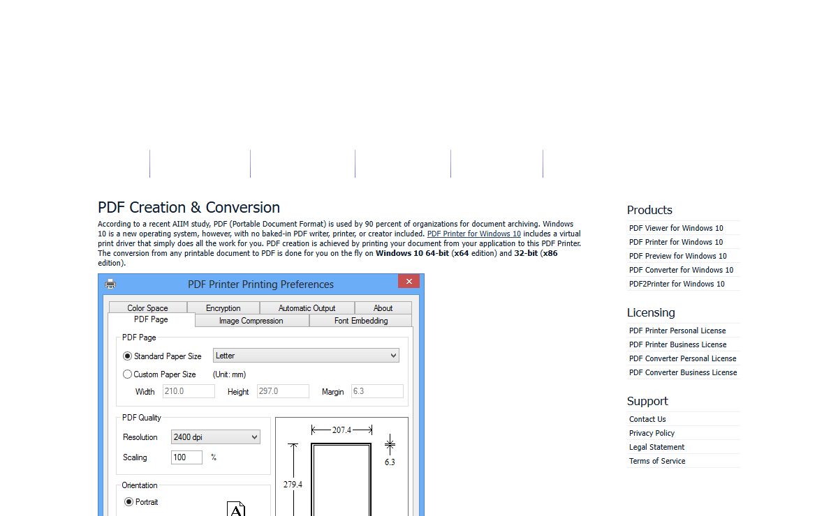 PDF Printer for Windows 10, PDF Converter for Windows 10