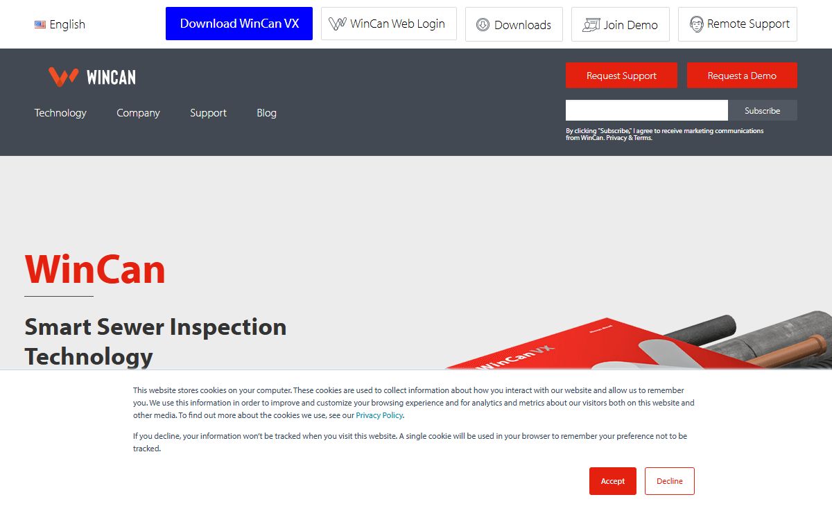 Wincan Sewer Inspection System and Asset Management Software