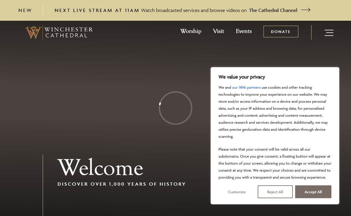 Winchester Cathedral | Welcome