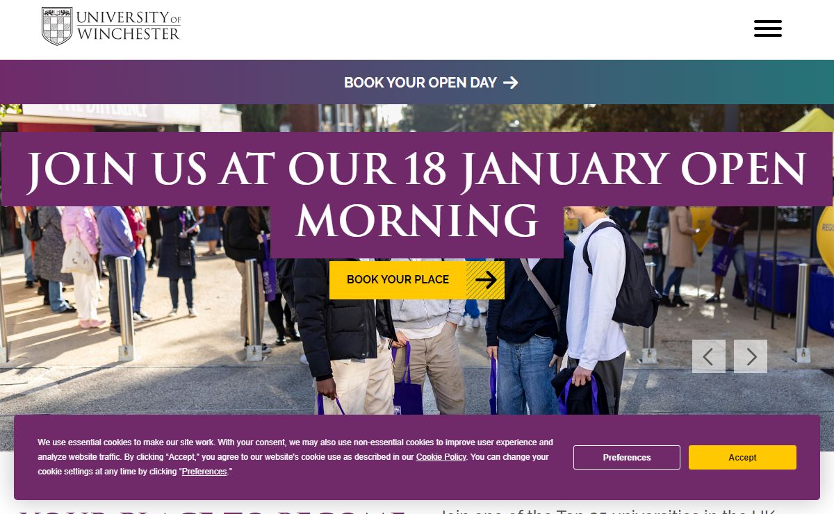 University of Winchester: The place to be the difference