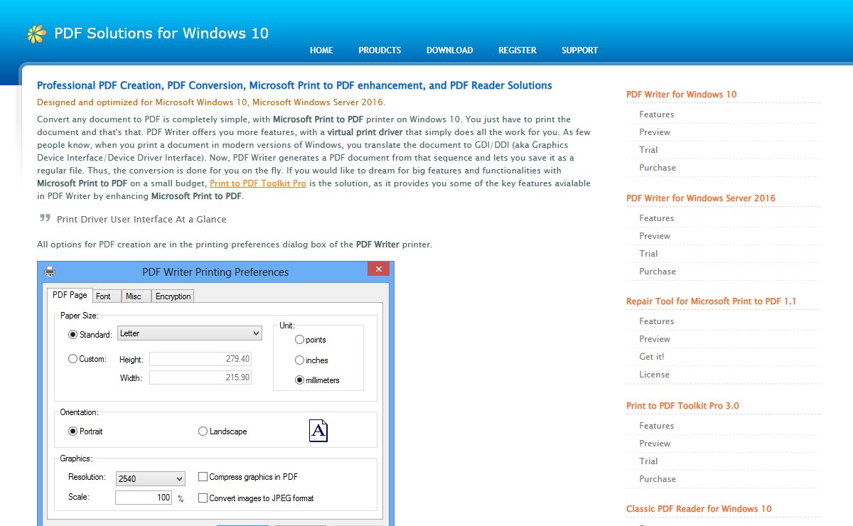 PDF Writer for Windows 10
