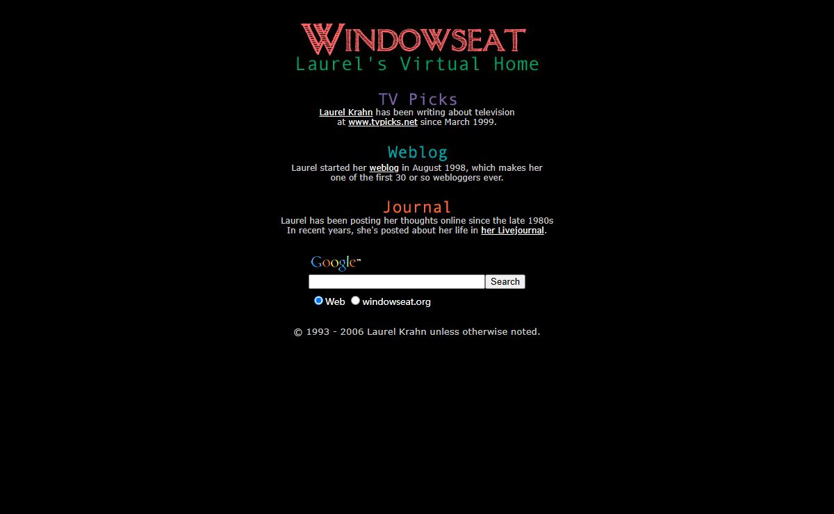 Windowseat | Laurel's Virtual Home