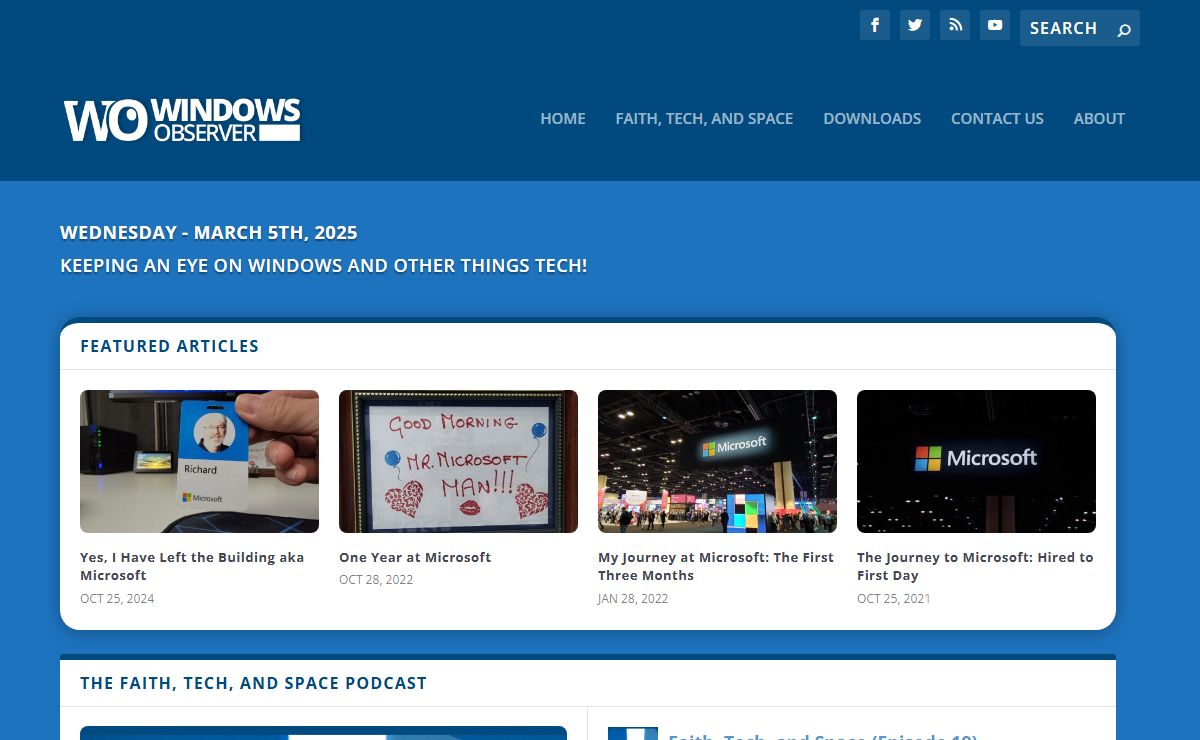 WindowsObserver.com | Keeping an eye on Windows and other things tech.