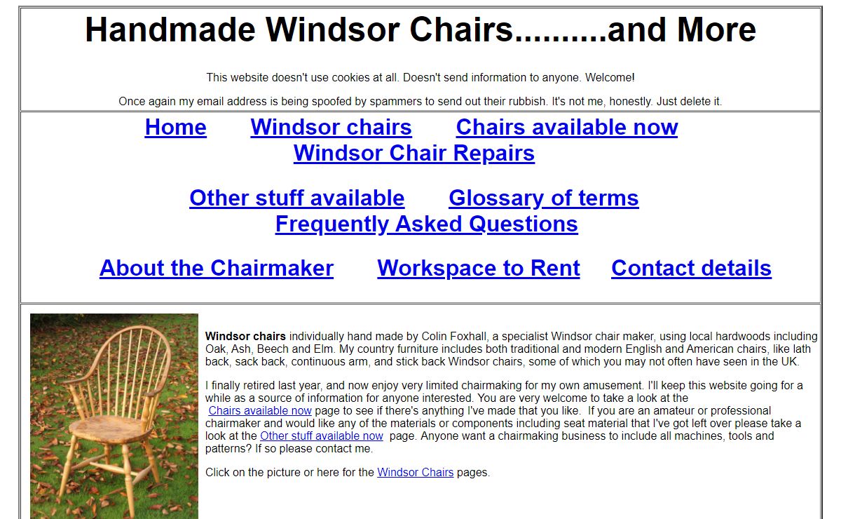 windsor chairs: Handmade by Colin Foxhall in Somerset UK